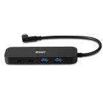 Hub Lindy 4 porturi, interfata USB 3.2 Gen2, latime de - imagine 2