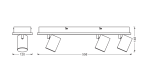 Spot LED triplu ajustabil Ledvance DECOR MARS, 41W, 3100 lm, - imagine 3