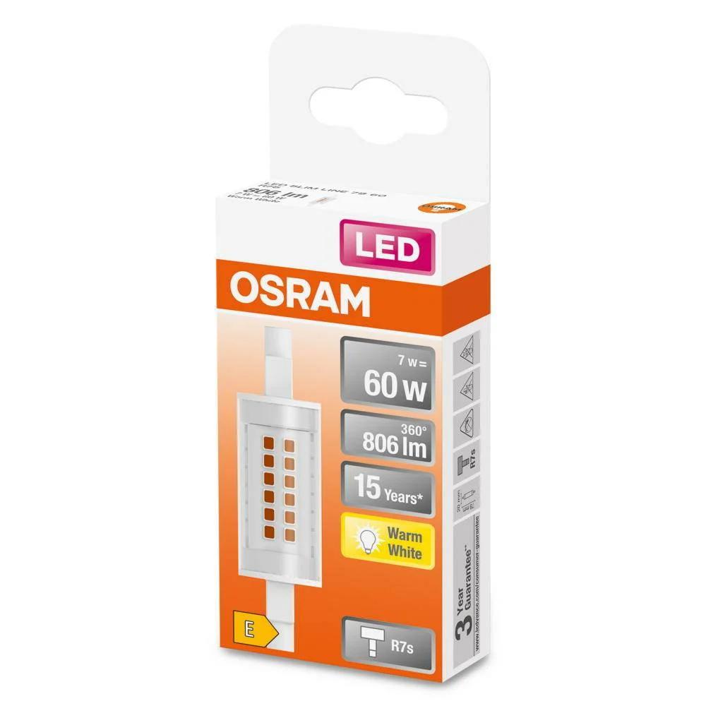 overlay_1d6c1c556adedff948ed35d3e86a3e47.jpg Bec LED Osram SLIM LINE, R7s, 7W (60W), 806 lm, - imagine 1