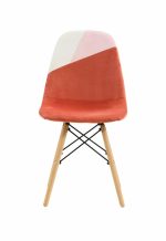 SET 2 SCAUNE STIL SCANDINAV - CORAL - imagine 2