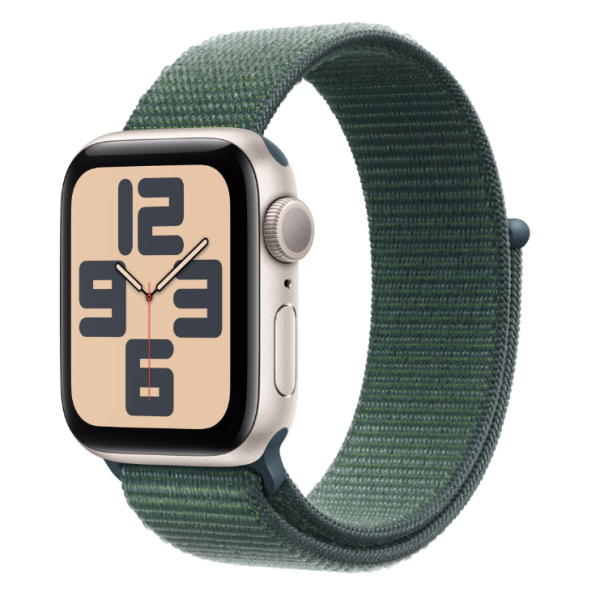 Apple Watch SE GPS 44mm Starlight Aluminium Case with Lake
