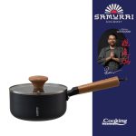 CASEROLA ALUMINIU + CAPAC 16X7.5CM, 1.4L, RIKITO WATANABE, SAMURAI GOURMET,