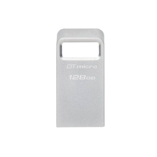 Memorie USB Kingston DataTraveler Micro 128 GB, USB 3.2, Argintiu