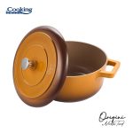 SEMIOALA ALUMINIU TURNAT + CAPAC 26x12.5 CM,5.8L, NICOLAI TAND, ORIGINI, - imagine 2
