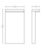 Stalp LED pentru exterior Philips BUSTAN, 3.8W, 800 lm, lumina - imagine 3