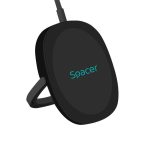 Incarcator wireless Spacer, Quick Charge 15W Qi, conector Type-C, rol - imagine 2