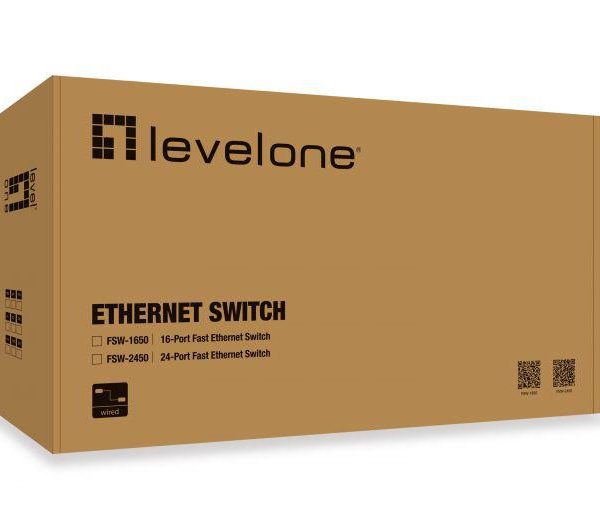 LevelOne FSW-2450 24-Port Fast Ethernet Switch, 440 x 220 x