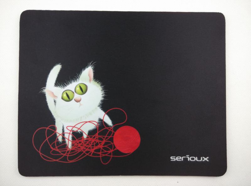 overlay_1f70a63cabd2f90c23b8c71168fc889c.jpg Mouse pad Serioux, model Cat and ball of yarn, MSP01, - imagine 1