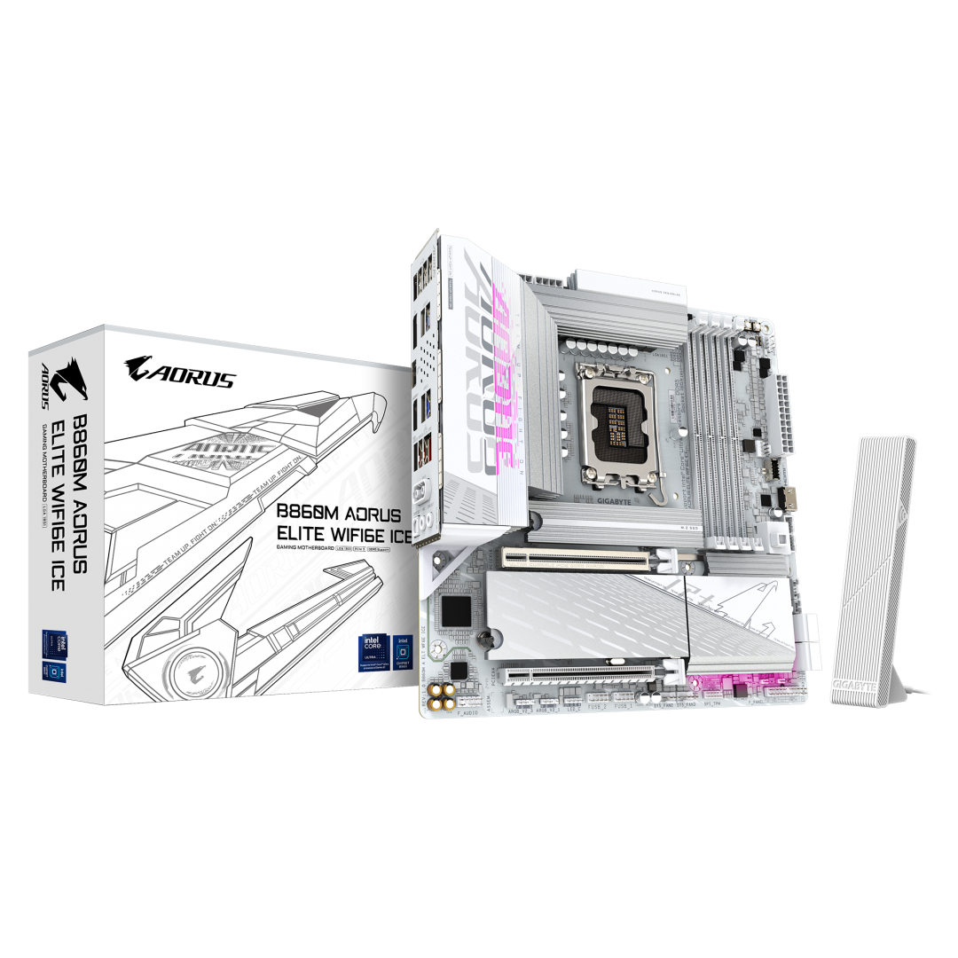 overlay_1fa6b44a8658fdbe7c6d931020c0c2f6.png Placa de baza Gigabyte B860M AORUS ELITE WIFI6E ICE, Socket - imagine 1