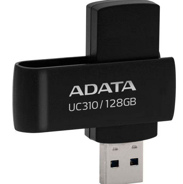 Memorie USB ADATA UC310 128 GB, USB 3.2, Negru