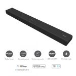 Soundbar TCL TS8132, 3.1.2, 350W, Bluetooth, Dolby Atmos, SubwooferWireless, Negru - imagine 2