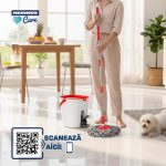 SET CURATENIE CU PEDALA WASH&DRY, CLEAN STEP, ROSU - imagine 6