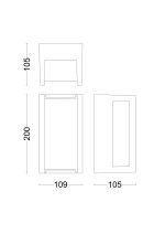 Aplica LED pentru exterior Philips PYRONA, 12W, 1500 lm, lumina - imagine 3
