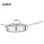 TIGAIE ADANCA INOX+CAPAC STICLA 28X7.5CM, ATOMIC3, COOKING BY HEINNER - imagine 2