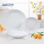 SERVICIU MASA DIN OPAL ALB 18 PIESE, ELYA, ART OF - imagine 2