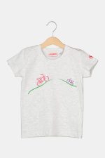 TRICOU CASUAL BICICLETE FAMILIE COPII LIGHT GREY-M - imagine 3