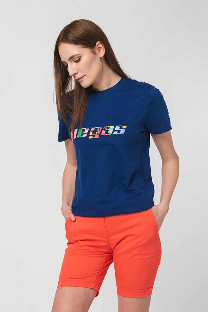 overlay_21928de8a19c66e42a1a494d77d7580f.jpg TRICOU LOGO MULTICOLOR FEMEI ROYAL BLUE-XL - imagine 1