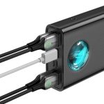 Baterie externa Baseus Ambilight, capacitate 30.000 mAh, 4 porturi iesire - imagine 3
