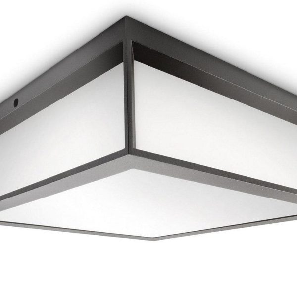 Plafoniera pentru exterior Philips Skies, 2xE27, max 2x14W LED, IP44,260x260x81mm,