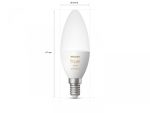 Bec LED inteligent Philips Hue B39, Bluetooth, E14, 4W, 470 - imagine 3