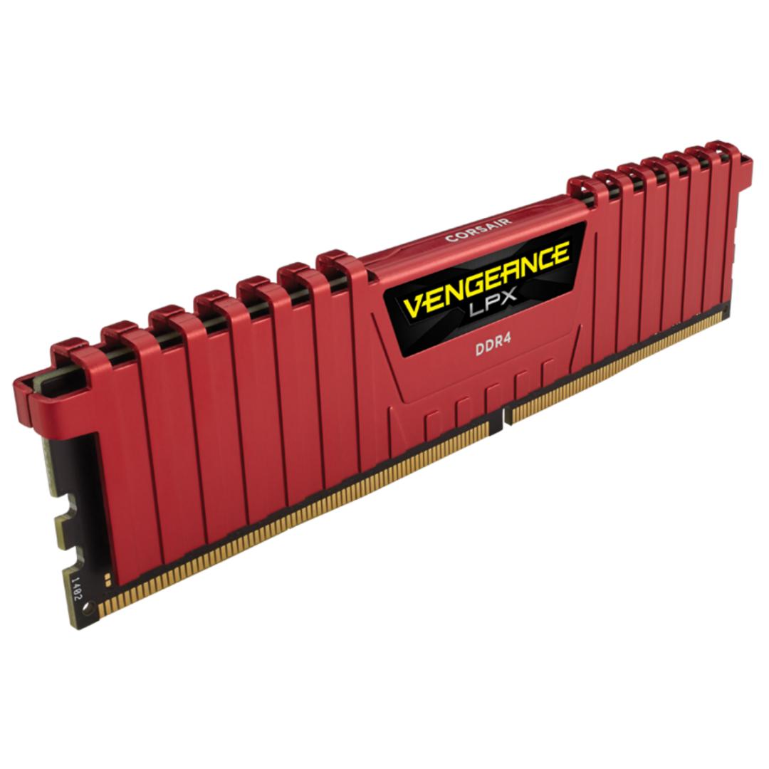 overlay_23c6b2e3d25b1040c311d6799afe43a6.png Memorie RAM Corsair Vengeance LPX Red 8GB DDR4 2666MHz CL16 - imagine 1