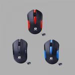 Mouse Serioux wireless, Drago 300, 1000dpi, rosu, baterie AA inclusa - imagine 2
