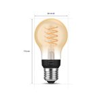 Bec LED inteligent vintage (decorativ) Philips Hue Filament Bulb A60, - imagine 3