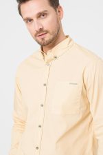 CAMASA CASUAL BARBATI BEIGE S - imagine 5