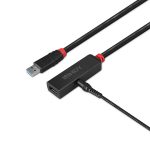 Adaptor Lindy USB 3.0 Active Extension Slim, material PVC, lungime - imagine 2