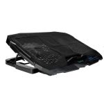 Stand Spacer notebook 17″ Gaming, sita metal, Airflow: 72CFM, 2xfan - imagine 2