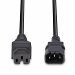 Lindy Extensie Cablu Alimentare 2m C14 to C15 - imagine 3