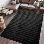 COVOR BLANITA PAOPAO 200X300 CM BLACK - imagine 2