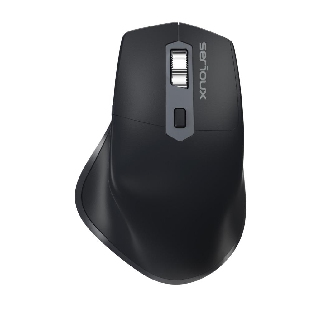 overlay_269d3ce9bd1fbcdc81a7b699a0ee31a6.jpg Mouse Serioux Apex 166 Wireless reincarcabil USB-C, Negru, senzor: Optic, - imagine 1