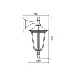 Aplica tip felinar Vivalux MARIBOR DOWN, E27, max. 1x60W, IP44, - imagine 2