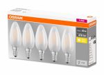 5 Becuri LED Osram Base Classic B, E14, 4W (40W), - imagine 2
