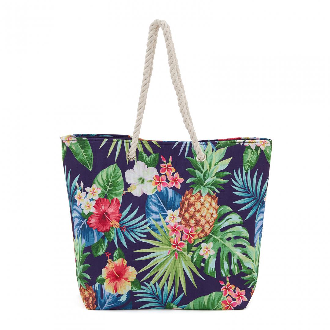 overlay_2712817b4105ba7543288f248fb4da7e.jpg Geanta plaja Tropical Crem - imagine 1