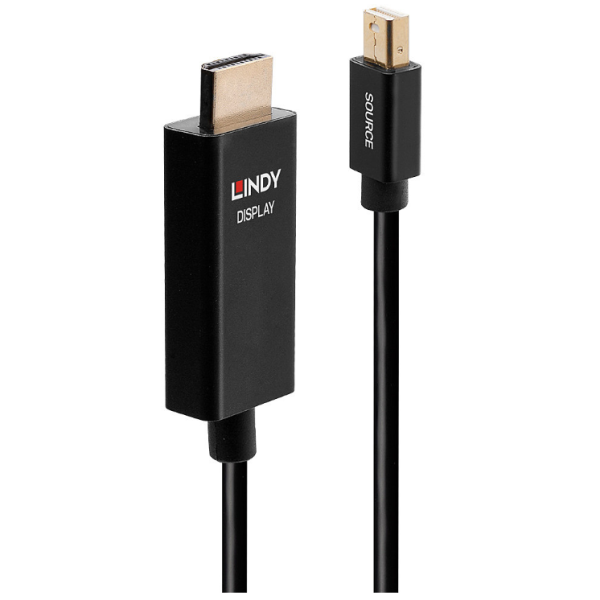 Cablu Lindy 1m Mini DP la HDMI (HDR)