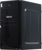Carcasa Spacer Moon, ATX, Mid Tower NEGRU - imagine 4