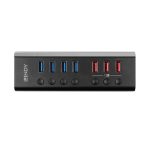 Hub Lindy 7x porturi USB 3.0,dintre care 3x porturi USB - imagine 3