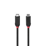 Cablu Lindy 1m USB4 240W Type C, 40 Gbps, Black - imagine 3