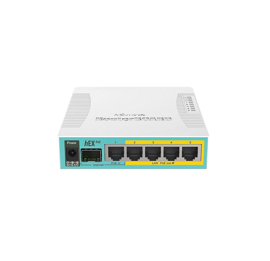 overlay_27a24c960f18dbbd6b151476b1718558.jpg Mikrotik 5-Port Gigabit Ethernet router, RB960PGS, 5* 10/100/1000Ethernet ports, 1* - imagine 1