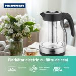FIERBATOR ELECTRIC CU FILTRU CEAI HEINNER HEK-TF2200GBK - imagine 3