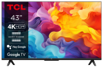 Televizor TCL LED 43P61B, 43''(109cm), Smart Google TV, 4K, Negru
