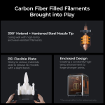 Imprimanta 3D Creality K1C, ( Printare carbon) Tehnologie FDM, viteza - imagine 3