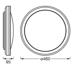 Plafoniera LED RGB inteligenta Ledvance SMART+ Wifi Orbis Circle 460 - imagine 2