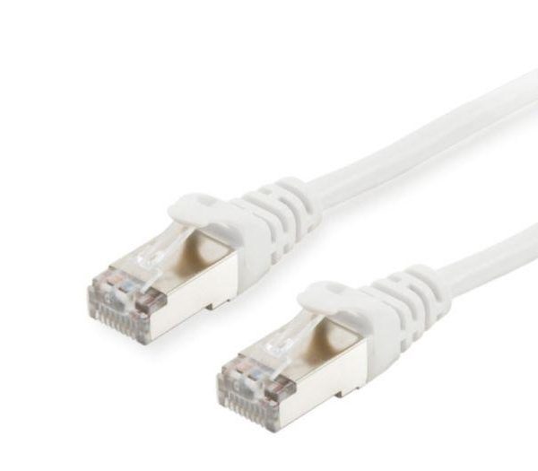 EQUIP 605510 Cat.6 S/FTP Patch Cable, 1.0m , White, 8.34x11.68x1000mm