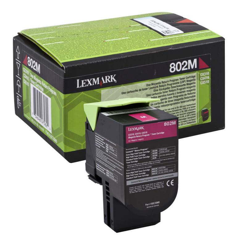 overlay_2982f112244c4f107dde6970d86b098c.jpg Toner Lexmark 80C20M0, magenta, 1 k, CX310dn , CX310n , - imagine 1