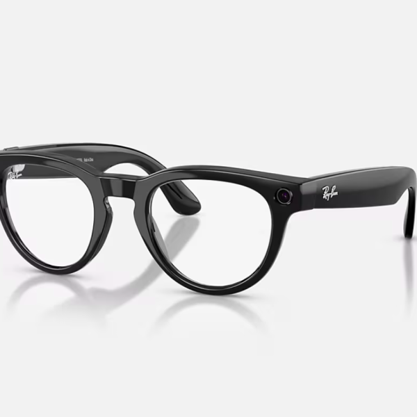 RayBan Meta HEADLINER LowBridgeFit Shinny Black - Sapphire Transitions® Gen2