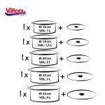 SET GATIT 10 PIESE EMAILAT SUN FLOWER, VANORA HOME - imagine 3