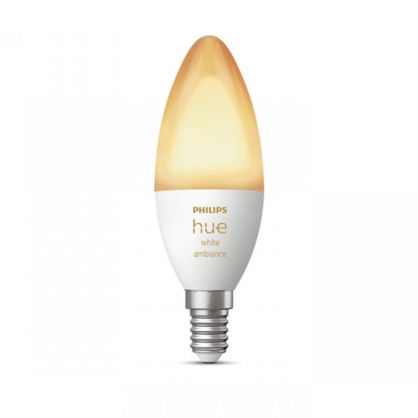Bec LED inteligent Philips Hue B39, Bluetooth, E14, 4W, 470